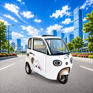 Fully Enclosed 3-Wheel Electric Scooter for Adults-Low-Speed Electric Tricycle 30-50Km/h 90km Range No Driver License Required
