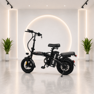 2022 T5 Electric Hybrid Bike China Wholesale Cheap 48V Lithium Battery 14 City 250W 8Ah Tire 20 Hub Folding Bicycle